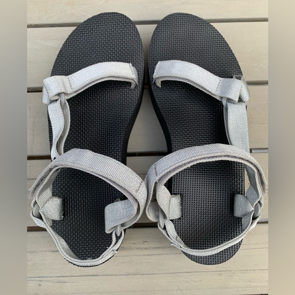 Teva Women's Flatform Universal Sandals in Silver